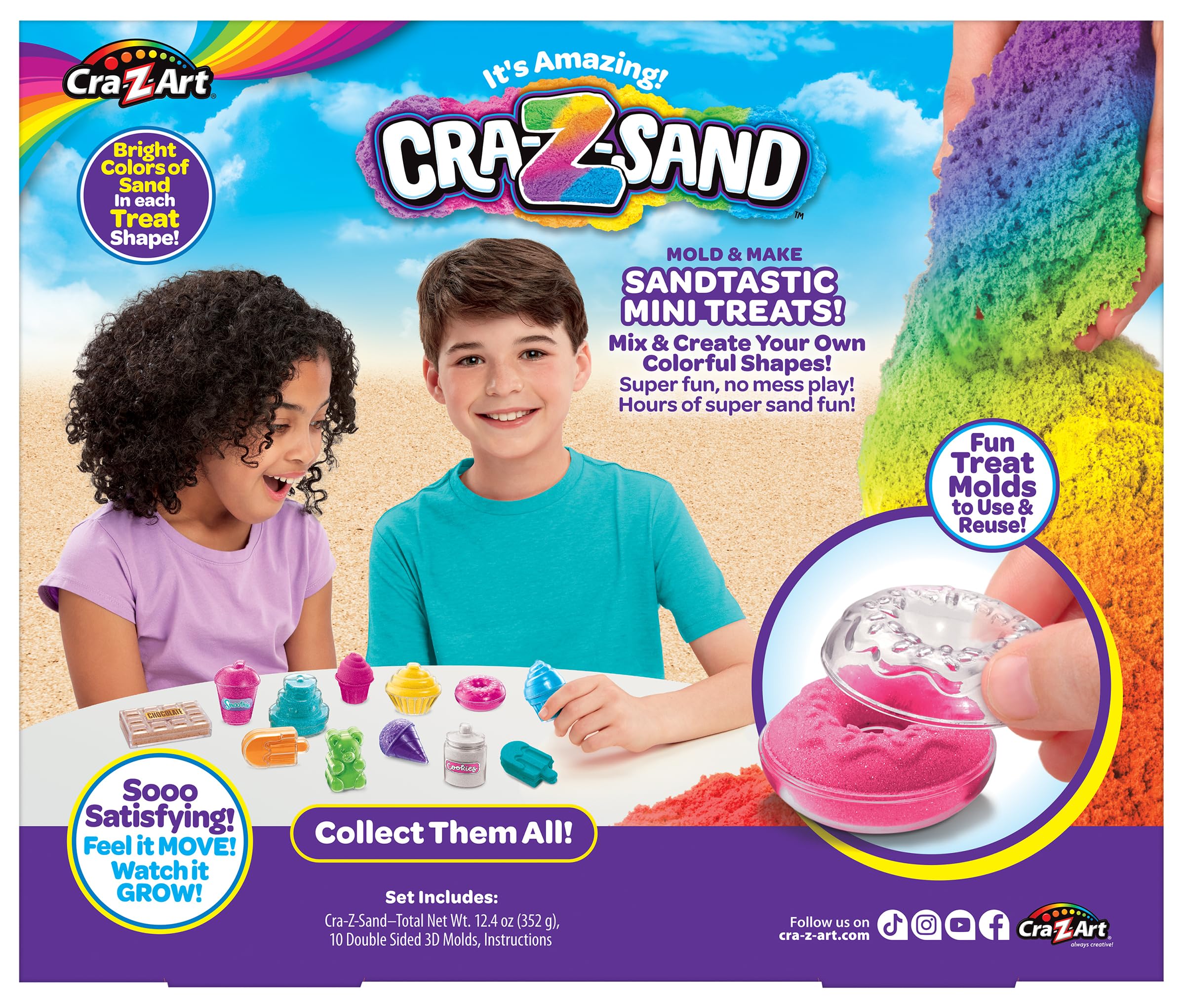 Amazon.com: CRA-Z-Sand Sweet Treats Mini Mania 10 Piece Multicolor